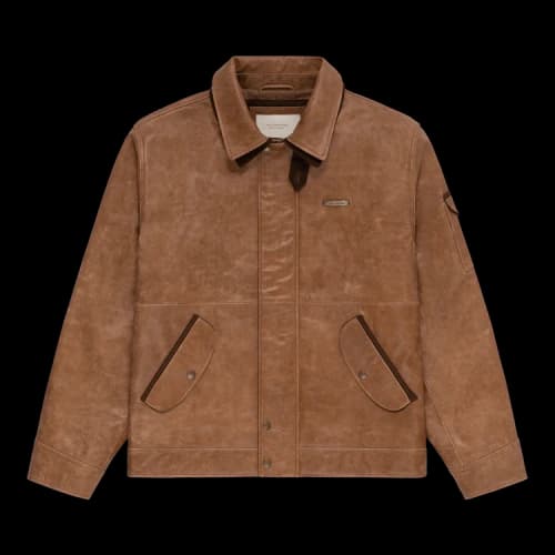 Aimé Leon Dore Leather Aviator Jacket 'Brown'