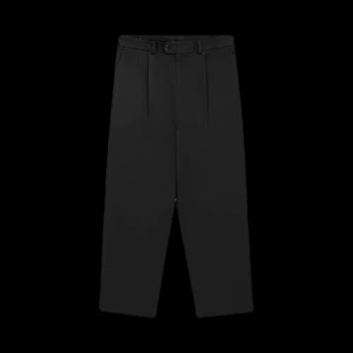 Aimé Leon Dore Single-Pleated Gabardine Trouser 'Jet Black'