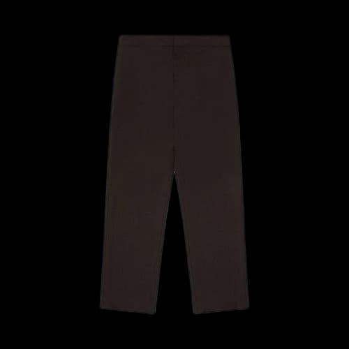Aimé Leon Dore Melange Wool Elasticated Waist Suit Trouser 'Dark Brown Melange'