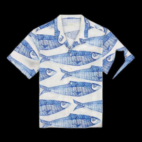 Aimé Leon Dore Sardélla Camp Shirt 'Sardines'