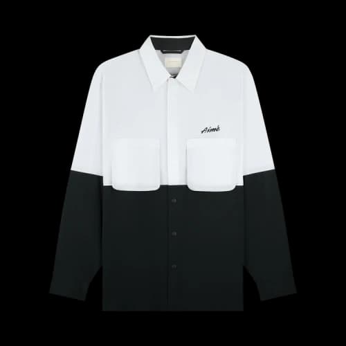 Aimé Leon Dore Colorblock Sport Shirt 'Black/White'