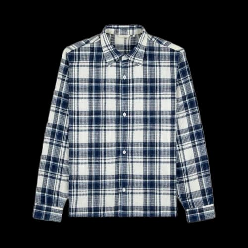 Aimé Leon Dore Plaid Waffle Deck Shirt 'Navy'