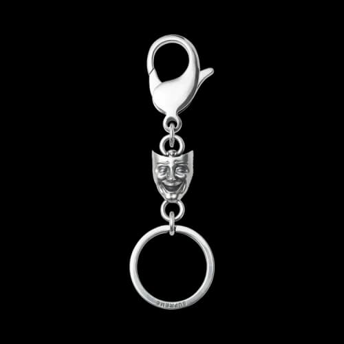 Supreme Drama Mask Key Ring 'Silver'