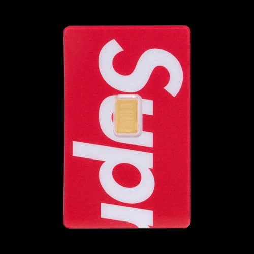 Supreme x Pamp Suisse 1g Gold Bar 'Red'