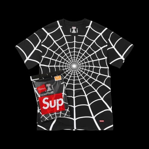 Supreme x Hanes Spider-Man Tagless Tees (2 Pack) 'Black'