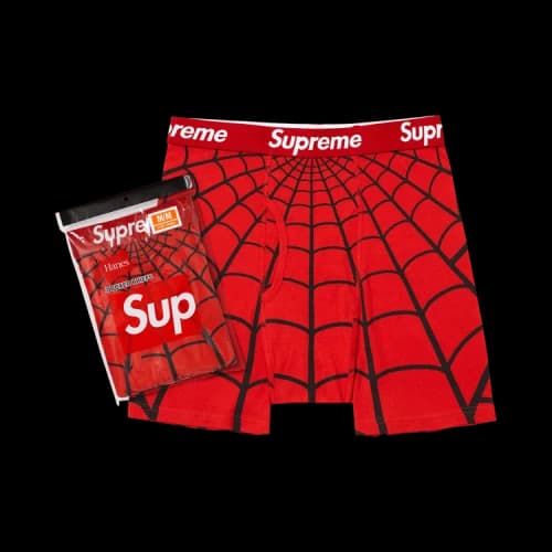 Supreme x Hanes Spider-Man Boxer Briefs (2 Pack) 'Red'