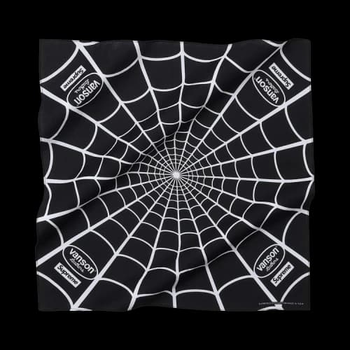 Supreme x Vanson Leathers Spider-Man Bandana 'Black'