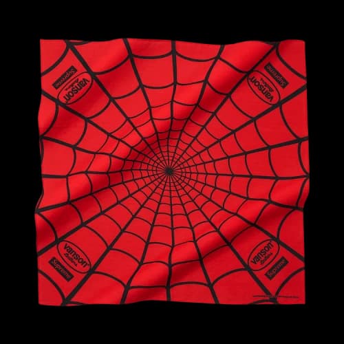 Supreme x Vanson Leathers Spider-Man Bandana 'Red'