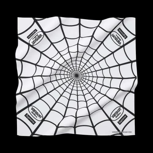 Supreme x Vanson Leathers Spider-Man Bandana 'White'
