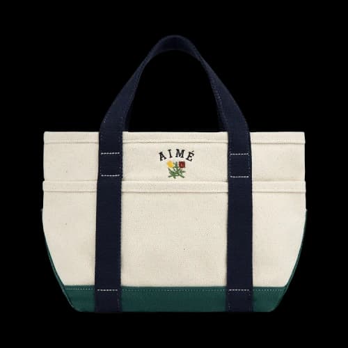 Aimé Leon Dore Mini Crest Contrast Tote Bag 'Evergreen/Navy'