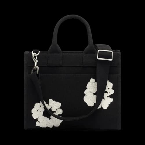 Denim Tears Cotton Wreath Canvas Tote Bag Small 'Black/White'