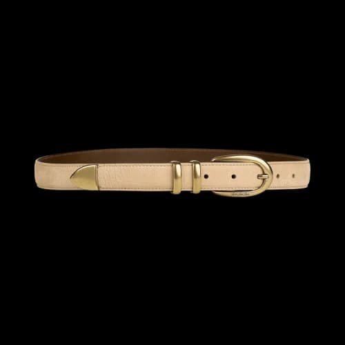 Aimé Leon Dore Croc-Embossed Nubuck Belt 'Sand'