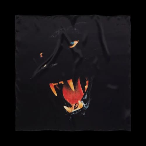 Denim Tears Panther Silk Bandana 'Black'