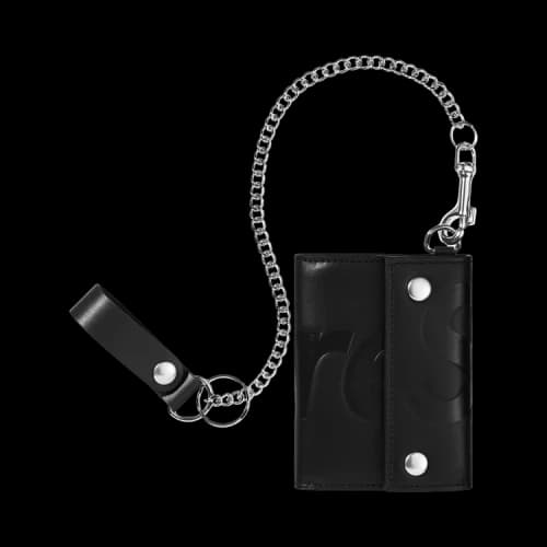 Supreme Leather Chain Wallet 'Black'