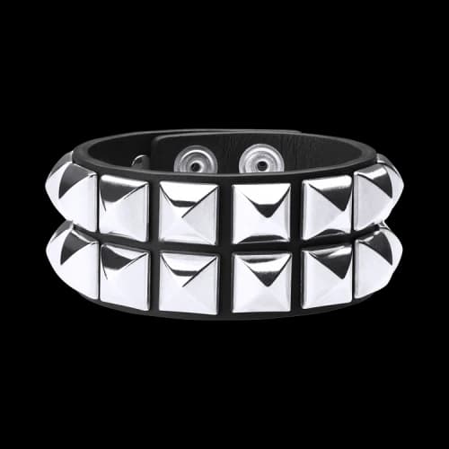 Supreme Studded Leather Bracelet 'Black'