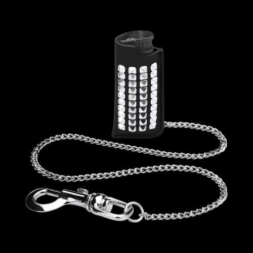 Supreme Studded Leather Lighter Holder 'Black'