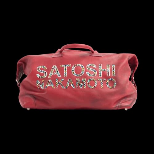 Satoshi Nakamoto Studded Weekender 'Red'