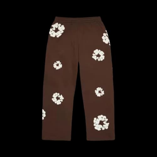 Denim Tears Cotton Wreath Baggy Sweatpants 'Dark Brown'