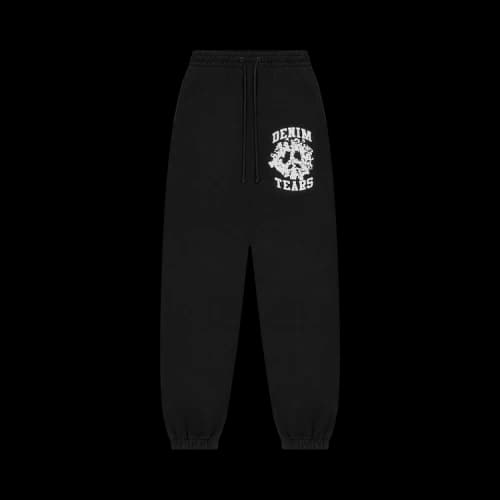 Denim Tears University Sweatpants 'Black White'
