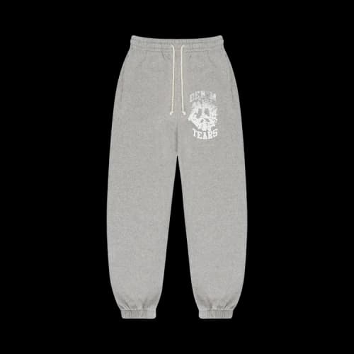 Denim Tears University Sweatpants 'Grey White'