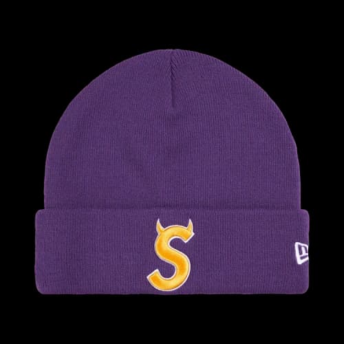 Supreme New Era Devil S Logo Beanie 'Purple'