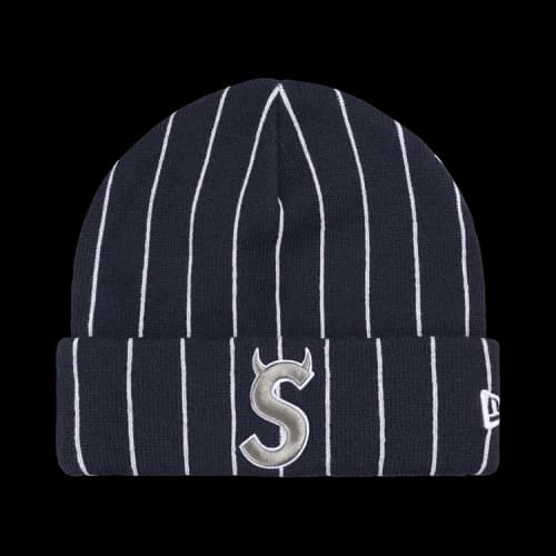 Supreme New Era Devil S Logo Beanie 'Stripe'