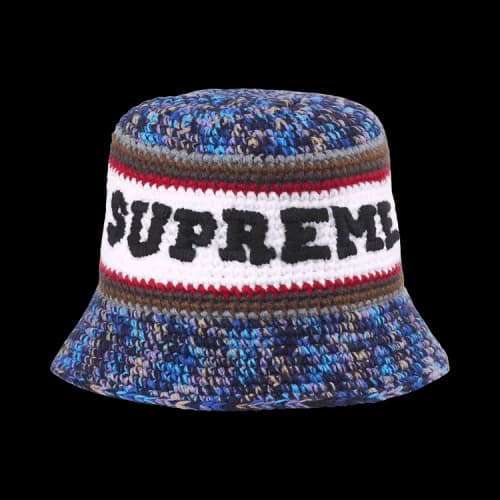 Supreme Knit Logo Crusher 'Navy'