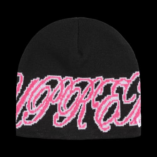 Supreme New Era Cursive Beanie 'Black'