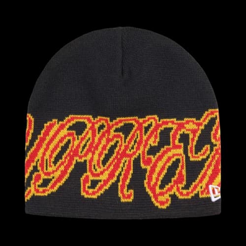 Supreme New Era Cursive Beanie 'Dark Navy'