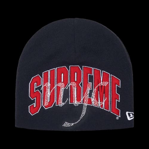 Supreme New Era Rhinestone Beanie 'Navy'
