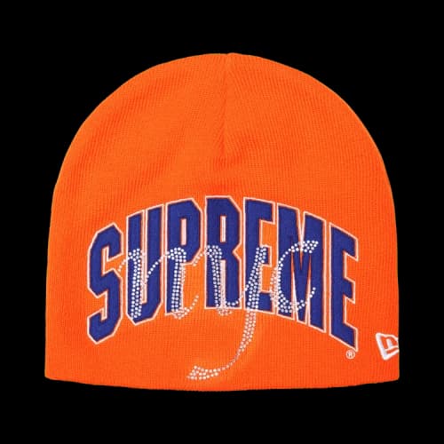 Supreme New Era Rhinestone Beanie 'Orange'
