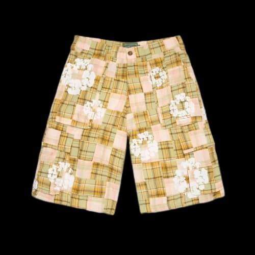 Denim Tears Cotton Wreath Cargo Short Madras 'Multicolor'