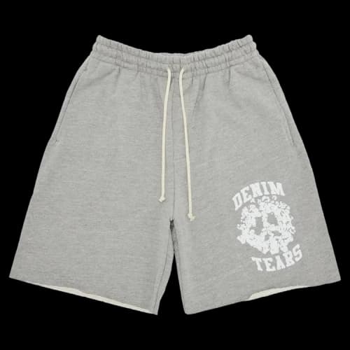 Denim Tears University Shorts 'Grey White'