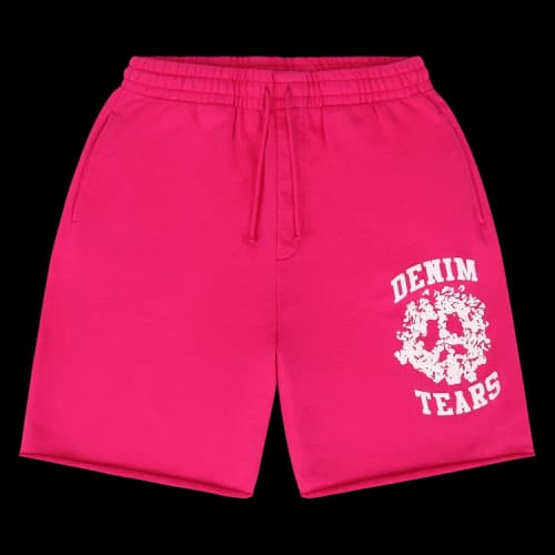 Denim Tears University Sweatshorts 'Pink White'