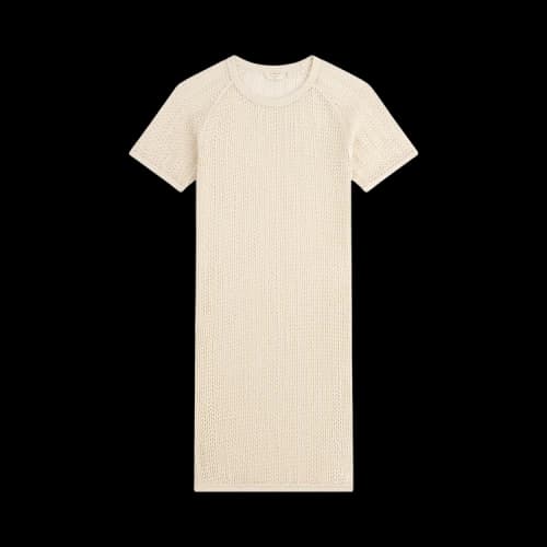 Aimé Leon Dore Open Mesh Mini Dress 'Pristine'
