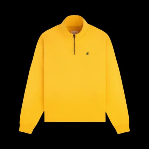 Aimé Leon Dore Sun Faded Crest Quarter Zip 'Mimosa'