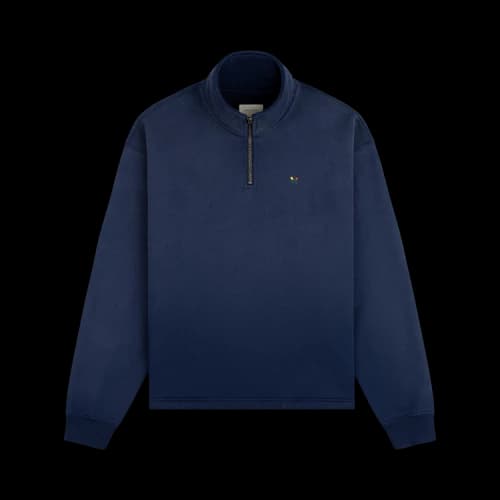 Aimé Leon Dore Sun Faded Crest Quarter Zip 'Naval Academy'