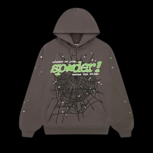 Sp5der Punk V2 Hoodie 'Slate Grey'