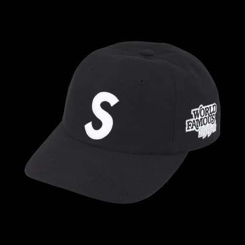 Supreme World Famous S Logo 6-Panel 'Black'