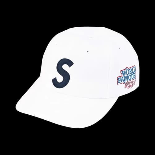 Supreme World Famous S Logo 6-Panel 'White'