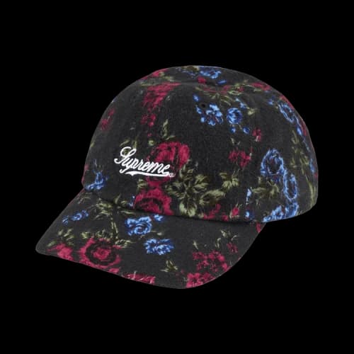 Supreme Floral Flannel 6-Panel 'Black'