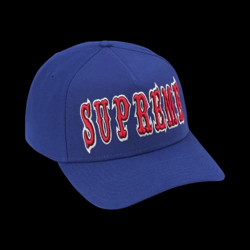 Supreme Gothic Outline Adjustable New Era 'Navy'