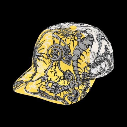 Supreme Wombat Embroidered Mesh Back 6-Panel 'Yellow'