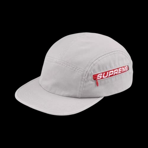 Supreme Side Zip Camp Cap 'Grey'