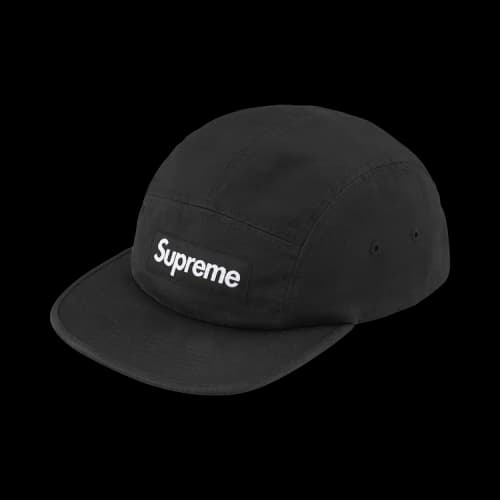 Supreme Washed Chino Twill Camp Cap 'Black'