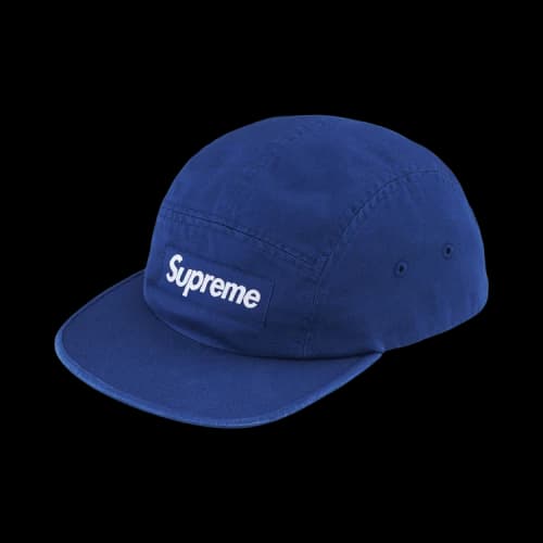Supreme Washed Chino Twill Camp Cap 'Royal'