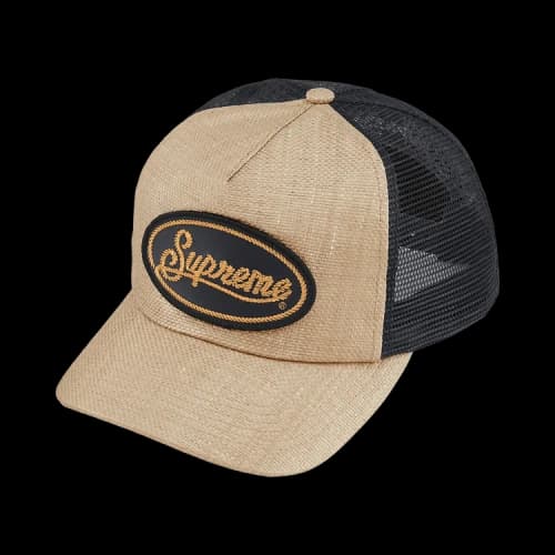 Supreme Raffia Mesh Back 5-Panel 'Tan'