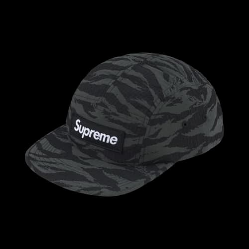 Supreme Tiger Camo Ripstop Camp Cap 'Black'