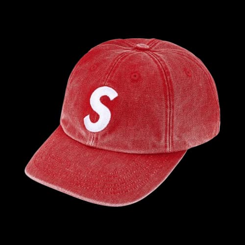 Supreme Pigment Coated S Logo 6-Panel 'Red'