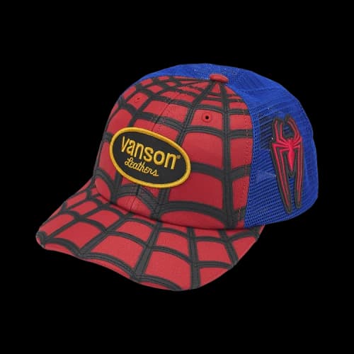 Supreme x Vanson Leathers Spider-Man Mesh Back 6-Panel 'Red'